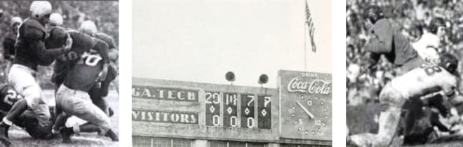 Glimpses of the 1943 and 1944 Georgia-Georgia Tech games... They look like "true" teams/games to me.