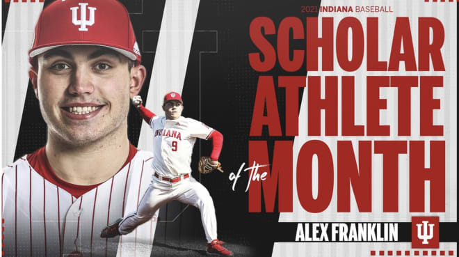 Franklin has also received Academic All-Big Ten honors in 2019 and 2020 and named a Distinguished Scholar. (IU Athletics)