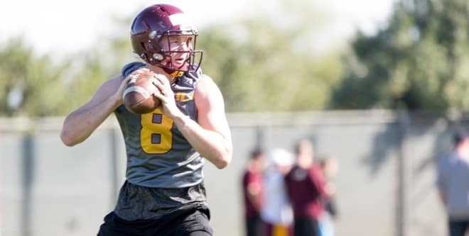 Blake Barnett has improved physically in the off-season, looking to challenge for a starting job