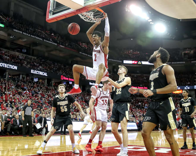 Aleem Ford scored a career-high 19 points in Wisconsin's victory over Purdue at the Kohl Center Feb.18