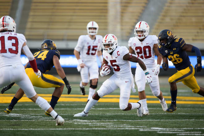 Connor Wedington announced Tuesday night that he will not stay at Stanford for a fifth year and will enter the NFL Draft. 