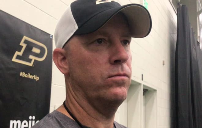 Purdue coach Jeff Brohm and his Boilermaker team are nearing the end of training camp.