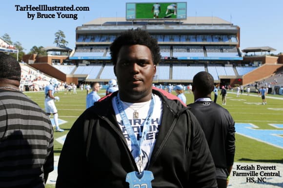 THI caught up with 3-star DL Keziah Everett (Farmville, NC) to discuss his visit to UNC this past weekend.