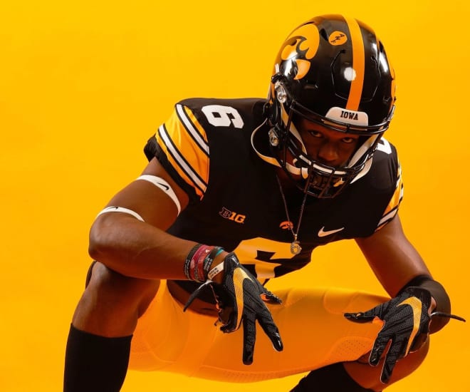 Defensive back Christion Stokes made his official visit to Iowa this weekend.