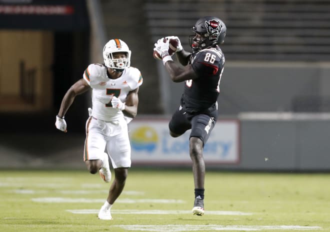 NC State Wolfpack football receiver Emeka Emezie