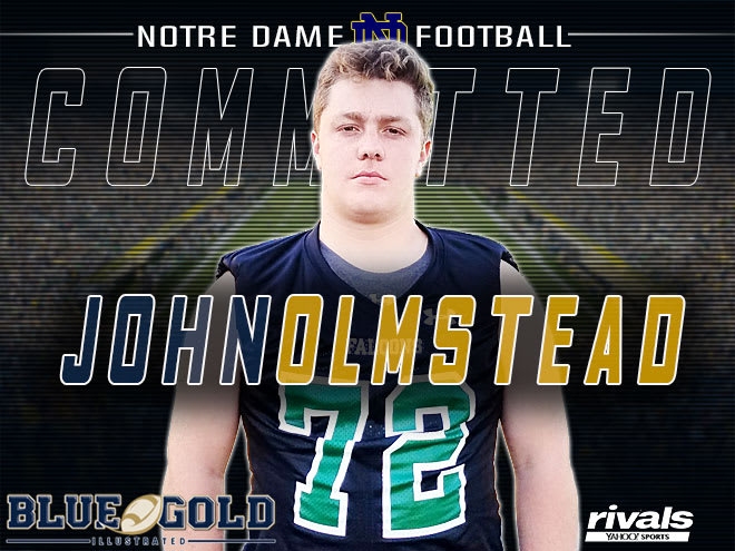 Notre Dame landed a commitment from Rivals100 OT John Olmstead Friday and BGI had extensive coverage for subscribers 