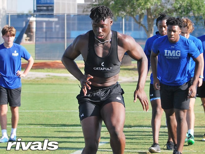 IMG five star DE Samuel M’Pemba sets four officials 