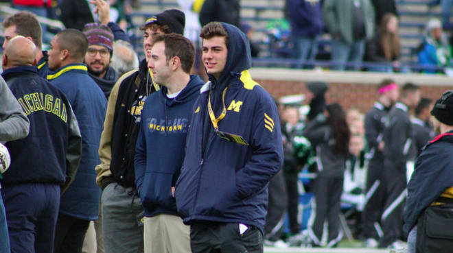 Nordin visited Ann Arbor for several games this fall.