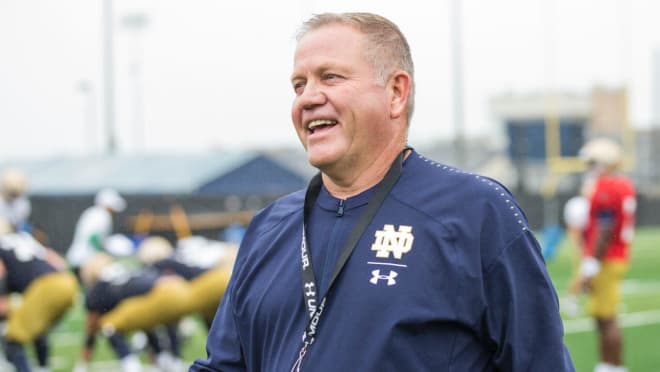 Brian Kelly and his staff this week have four players in isolation for testing positive for COVID-19, and six others in quarantine.