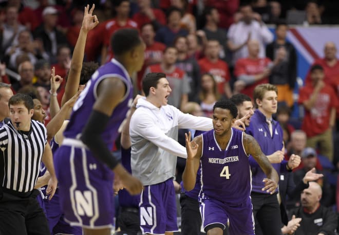 Vic Law celebrates a 3-pointer on his way to 17 points.