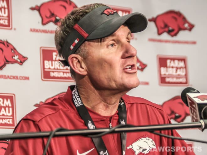 The Razorbacks wrapped up the 15th and final practice of spring drills on Wednesday