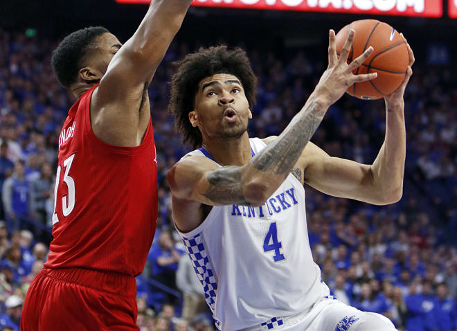 Nick Richards leads Kentucky in rebounding and is one of four Wildcats averaging between 13-14 points.