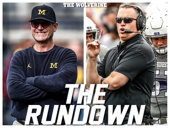 Jim Harbaugh and his Wolverines will face Pat Fitzgerald and the Wildcats of Northwestern in their first Big Ten road game.