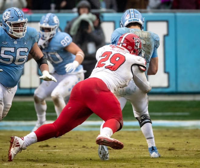 One of McNeill's 3.5 sacks last year came against archrival UNC.