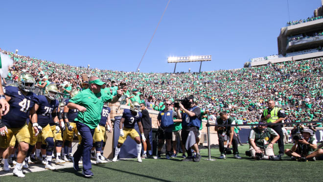 Former Notre Dame Fighting Irish football head coach Brian Kelly