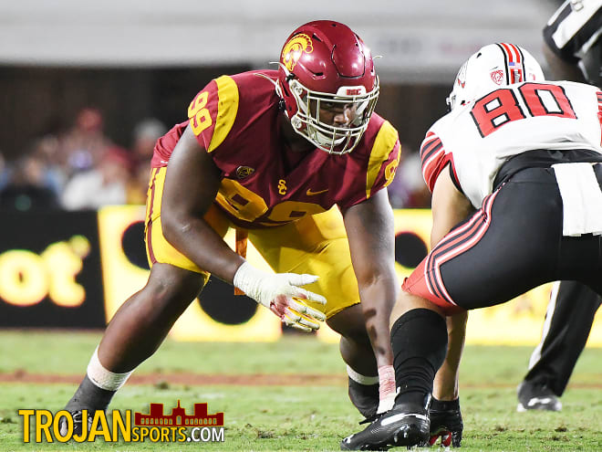 Freshman defensive end Drake Jackson delivered one of the biggest moments of USC's win over Utah with a fourth quarter safety.