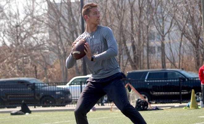 In-state quarterback CJ Carr holds a Michigan Wolverines football recruiting offer from Jim Harbaugh.