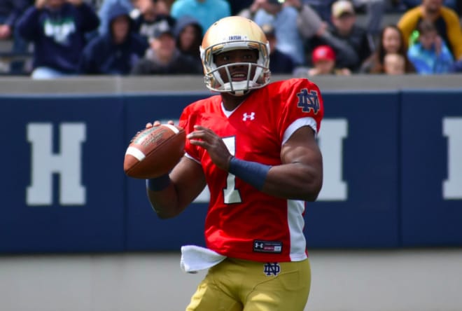 After two years in a reserve role, talented quarterback Brandon Wimbush is finally getting his shot.
