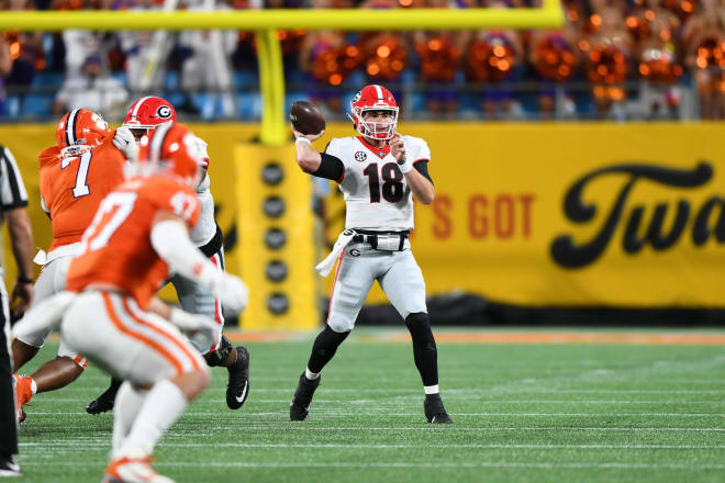 Georgia quarterback JT Daniels. Photo by Radi Nabulsi