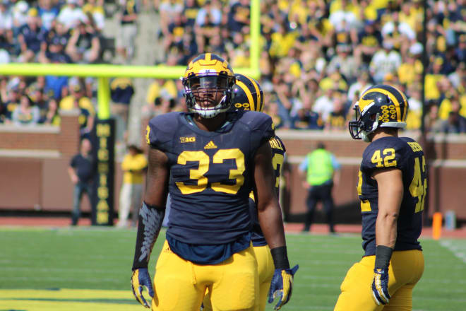 Charlton posted an outstanding final season in Ann Arbor, finishing the year with 9.5 sacks.