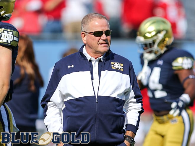 Notre Dame Fighting Irish football head coach Brian Kelly