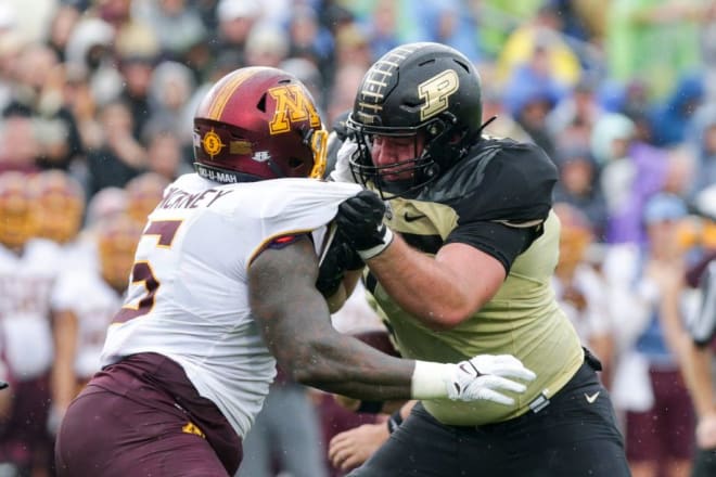 Purdue OL Spender Holstege is heading to UCLA (USA Today Sports)