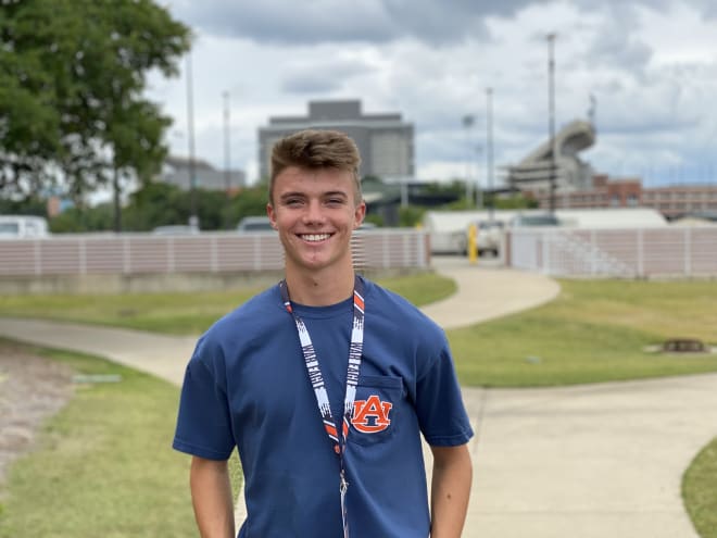Top-ranked kicker Alex McPherson following his official visit to Auburn.