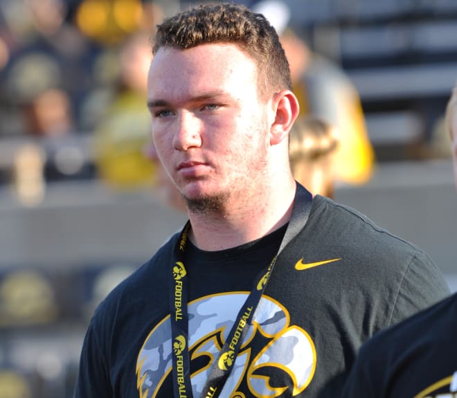 In-state defensive tackle Coty Lemon was at Iowa's junior day on March 4th.