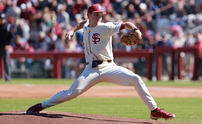 Jackson Baumeister had 14 strikeouts in Thursday's win over Clemson.