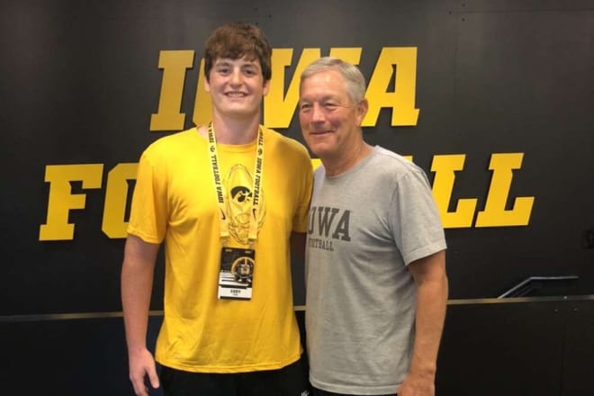 Class of 2024 in-state offensive lineman Cody Fox committed to Iowa head coach Kirk Ferentz today.