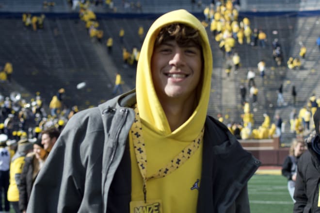 2023 Oswego (Ill.) tight end and Michigan commit Deakon Tonielli. 