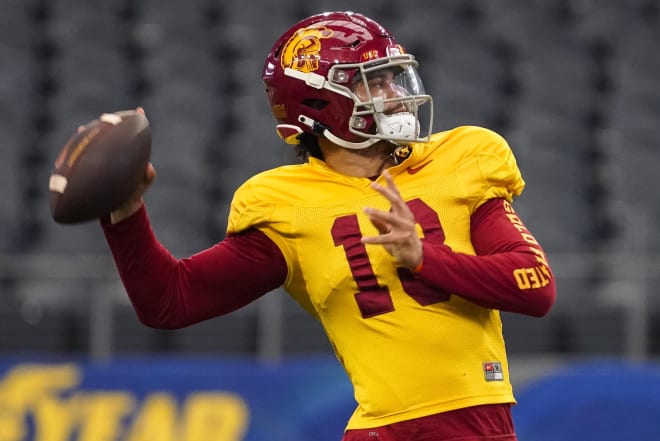 USC QB Caleb Williams willing to return to USC after the year?