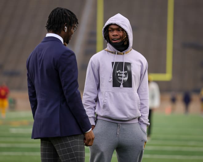 Notre Dame football made 2025 cornerback target Kevyn Humes' top 5 list of schools on Friday. Inside ND Sports takes a closer look at Humes with Rivals National Recruiting Analyst Adam Friedman.