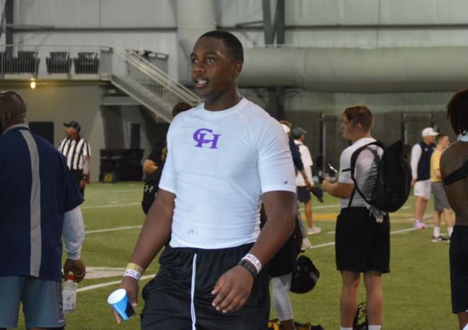 Swinson at the Tech camp last month