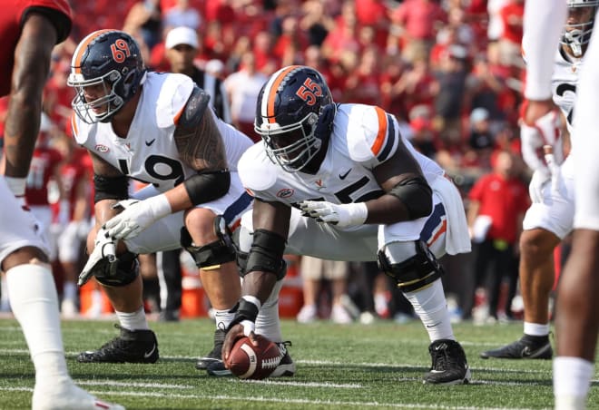 Olu Oluwatimi was UVa's first-ever finalist for the Rimington Trophy, given to the nation's top center, this season.