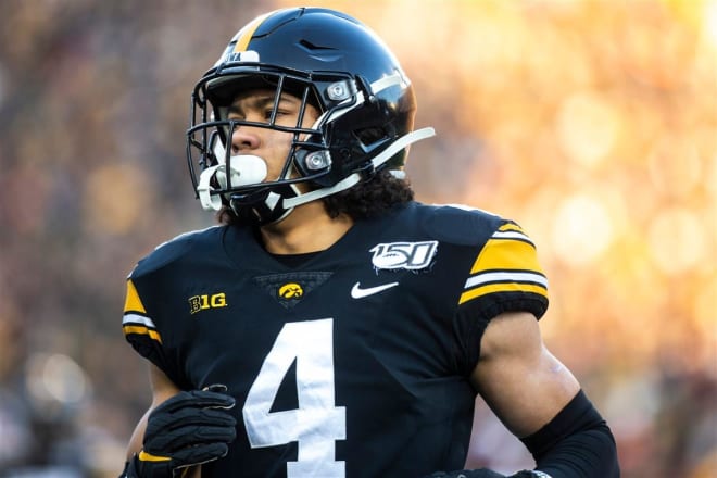 Iowa's Dane Belton is one of the key starters on the Hawkeye defense.