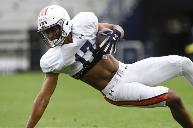 Elijah Canion during spring practice.