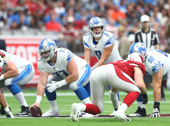 Lions sign center to practice squad as Ragnow misses practice