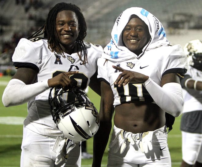 Shaquem (left) and Shaquill Griffin, following UCF's 2016 season-opening win against South Carolina State.