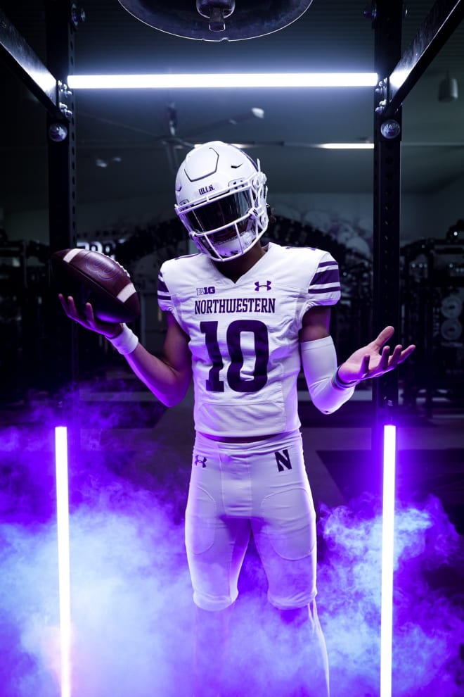 Three-star quarterback Aidan Glover took his first official visit to Northwestern last weekend.
