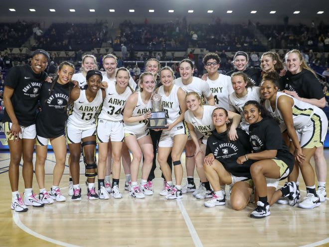 Army Women's Team Holding the Trophy!