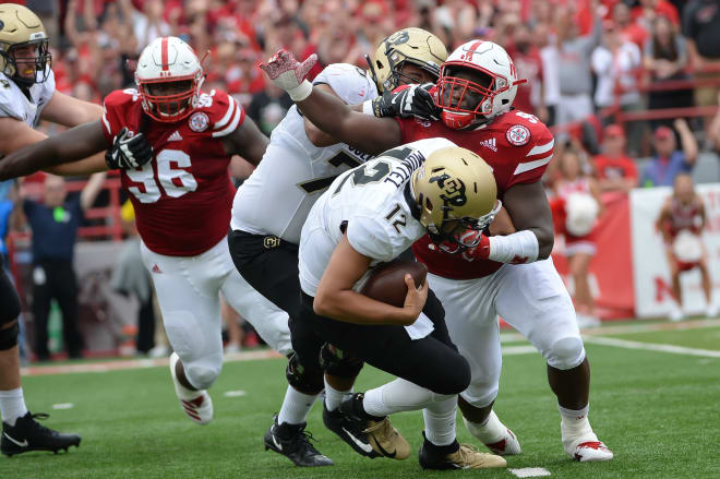 Senior defensive linemen Carlos and Khalil Davis have been teammates at Nebraska for four years, but Saturday will mark their first starts together.