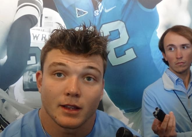 Cole Holcomb and four other Tar Heels discuss their 38-28 loss on Saturday to Georgia Tech.