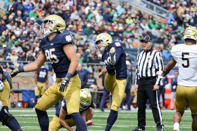 Kicker Jonathan Doerer is the heir apparent to four-year starter and Notre Dame record setter Justin Yoon at kicker.