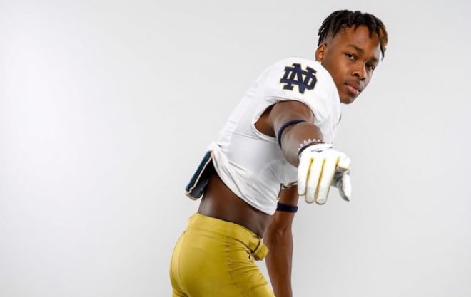 Notre Dame Fighting Irish football wide receiver commit Tobias Merriweather