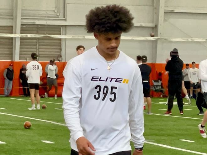 Dante Moore competed in the Elite 11 regional in Massillon, Ohio, on April 9.