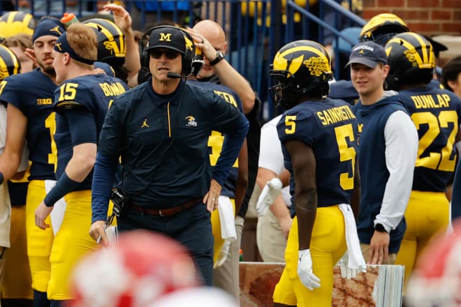 Michigan Wolverines football coach Jim Harbaugh