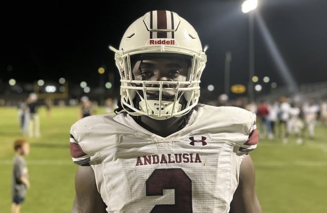 J'Marion Burnette scored a touchdown Thursday night for Andalusia.