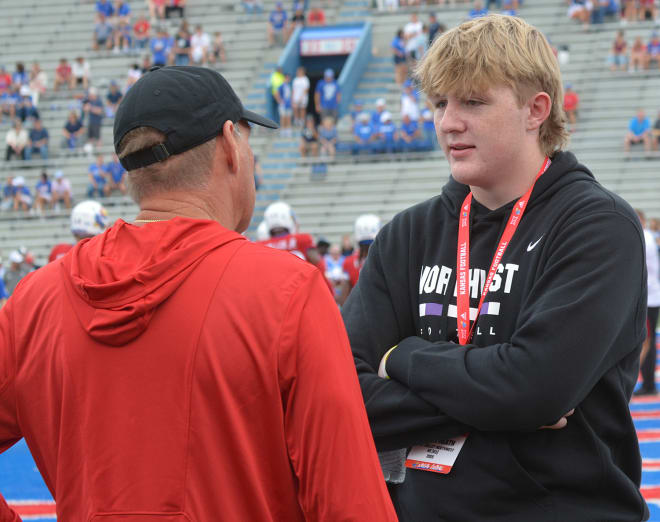 Heath talked with Lance Leipold at a game last year and set an official visit with Kansas