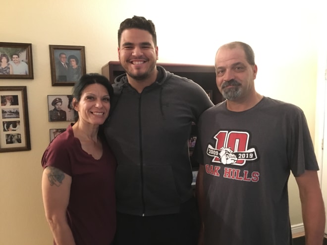 Jason Rodriguez with his mother Angela and father Scott.